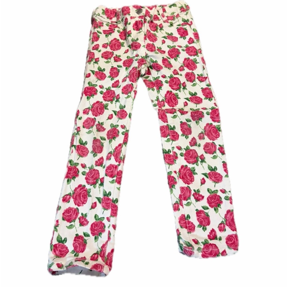 Janie and jack size 5 rose jeans pants pink label